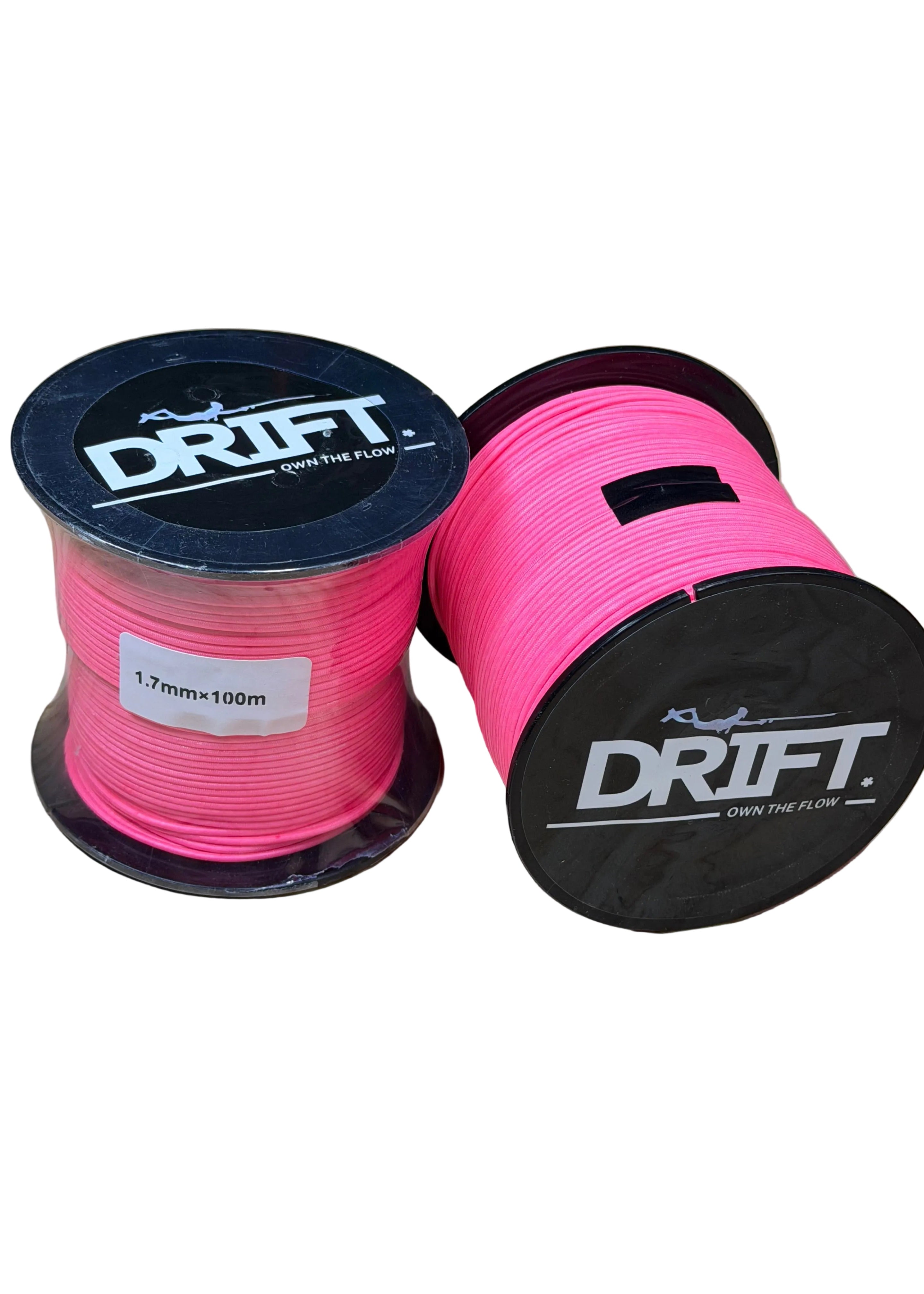 1.7mm DRIFT Reinforced Dyneema Reel Line – Double Braid (100m)